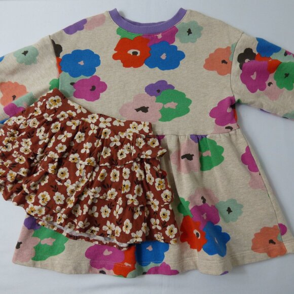 Mini Boden & Little Sleepies "Play" Floral Bundle, Size 2T - Picture 1 of 6